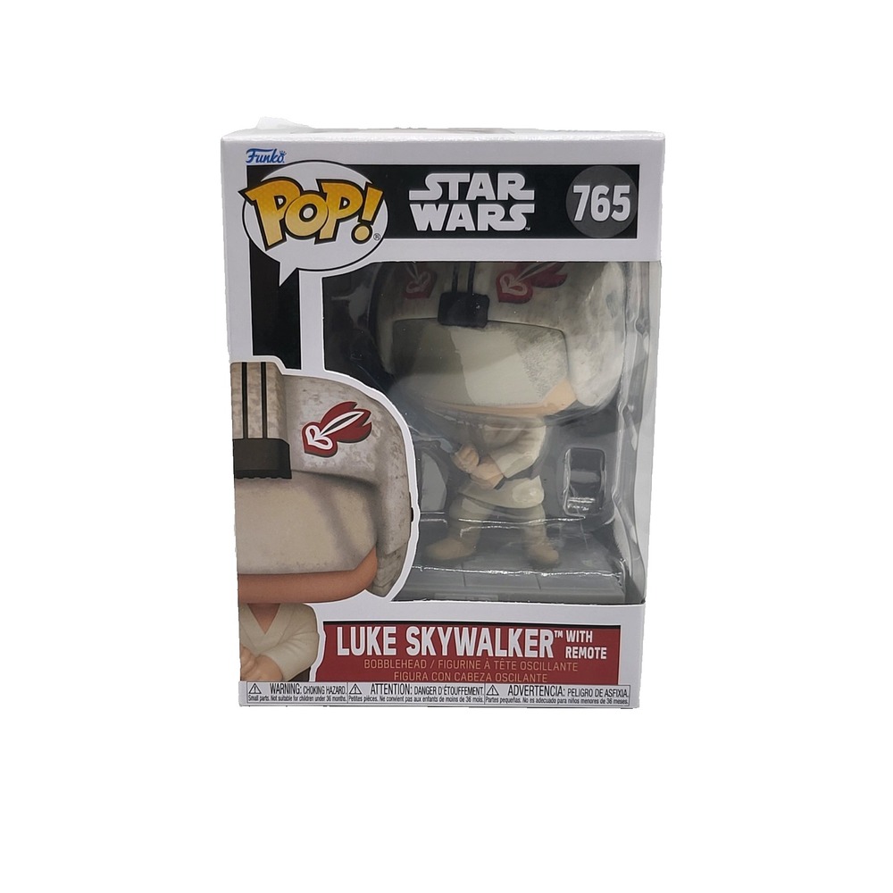 Funko Pop Star Wars Luke Skywalker With Remote #765 Bobblehead‎ New